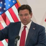 Gov. DeSantis at the budget signing today. (Florida Channel)