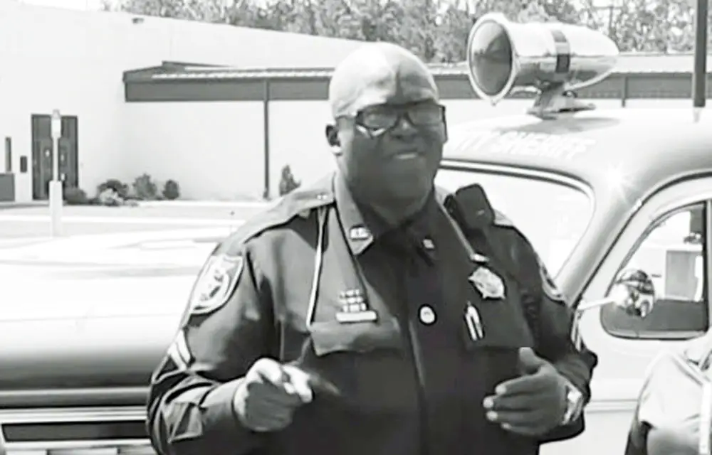 Cpl. Peter Descartes in a still from a lipsyncing video he participated in with other sheriff's employees a few years ago. 