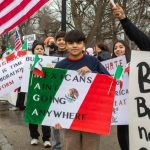 The Mexican-American community in southwest Detroit held a rally in March 2025, asking ICE to leave the immigrant community alone.