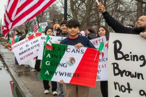The Mexican-American community in southwest Detroit held a rally in March 2025, asking ICE to leave the immigrant community alone.