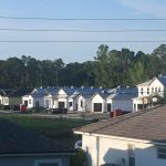 Too much development, says the neighbor who lives in an identical house across the street. (© FlaglerLive)