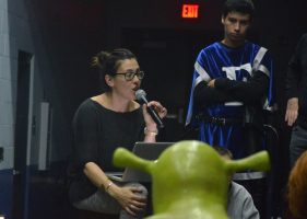 'Shrek' is directed by Noel Bethea, who got her teaching start at Flagler Palm Coast High School in the mid-1990s and returned to teach at Matanzas High School just last summer, after almost 20 years away. Click on the image for larger view. (© FlaglerLive)