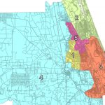 Flagler County's current districts, which apply both to the county commission and the school board.