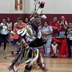 The event featured a Native American dance. (Rymfire Elementary)
