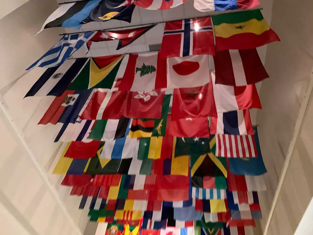 Too diverse? A ceiling display at the University of Central Florida. (© FlaglerLive)