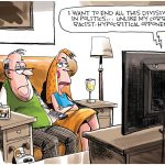 Divisiveness in Politics by Dave Whamond, Canada, PoliticalCartoons.com