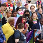 LGBTQ advocates and lawmakers speak out against HB 1557. March 7, 2022. Credit: Danielle J. Brown