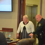 Dorothy Singer, who was found guilty by a jury last year of murdering her husband Charles in 2018, is back in court for a pre-trail following an appeals court reversal of the conviction. See details below. (© FlaglerLive)