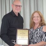 Doug Akins with Sandra Stevens, President of FLGISA (Florida Local Government Information Systems Association)