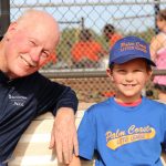Doug Berryhill in his ultimate element: in a Little League dugout, with his grandson, (Chris Shuddy)