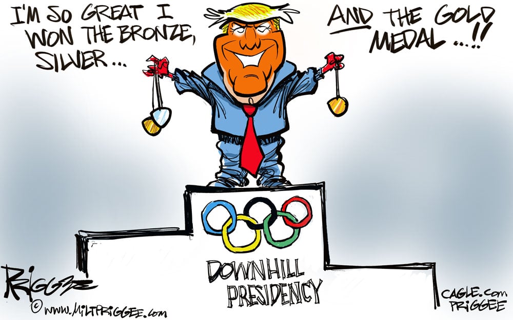 Trump wins again by Milt Priggee, Oak Harbor, Washington.