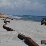 The dredging and beach reconstruction will pick up where the 2024 U.S. Army Corps of Engineers propject left off, at North 6th Street in Flagler Beach, going north 5.5 miles to Varn Park. (© FlaglerLive)