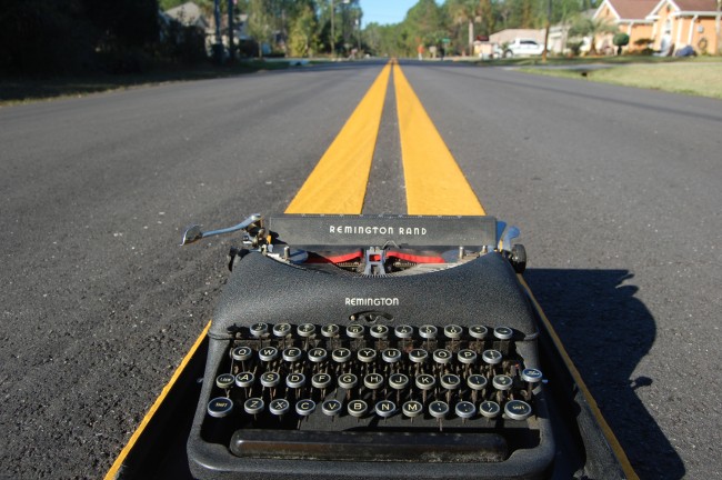 texting sexting driving typewriter