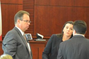 Assistant State Attorneys Mark Johnson and Jennifer Dunton. (© FlaglerLive)