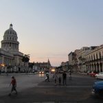 Dusk outside the Capitol in Havana. (Stephen Colebourne)