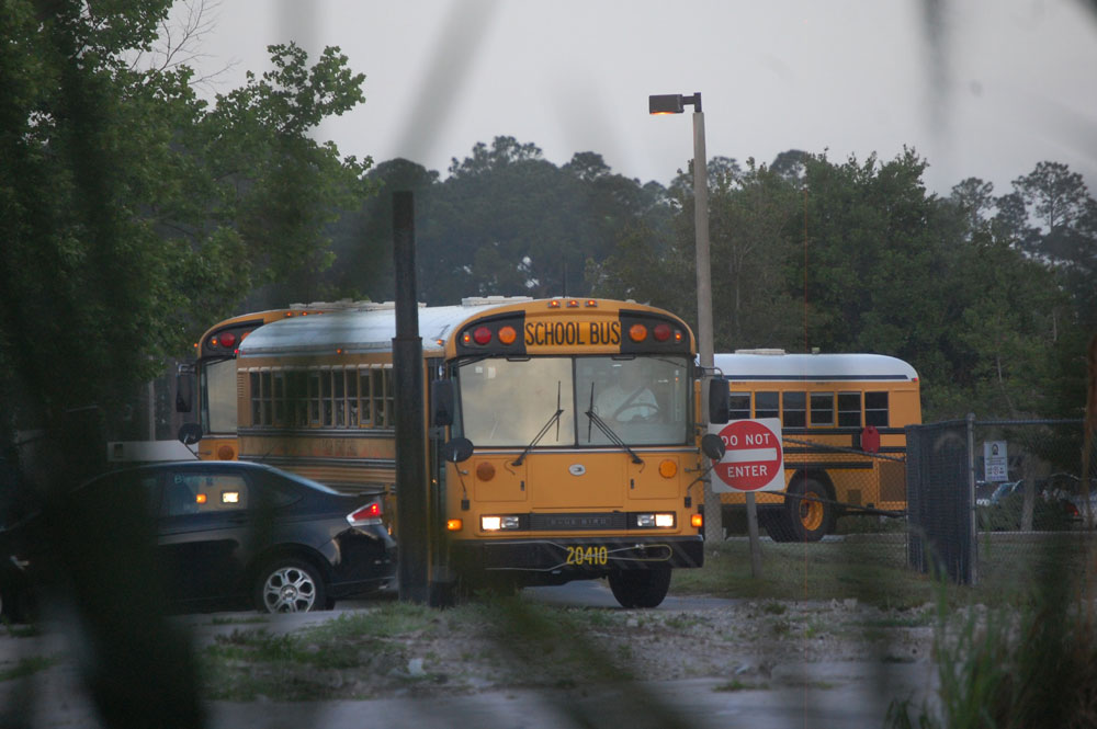 Flagler County's sleeper buses. (© FlaglerLive)