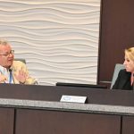 Palm Coast City Council members Ed Danko and Theresa Pontieri have very different ideas about the rolled back property tax rate as the city faces persistent demands for certain services from residents. (© FlaglerLive)