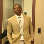 Edward Sampson, known in Bunnell as "Ed Boy," moments before the jury found him not guilty in a November trial. He faces a new felony charge and the possibility of up to 10 years in prison. (© FlaglerLive)