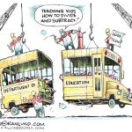 Ed Dept cut in half by Dave Granlund, PoliticalCartoons.com