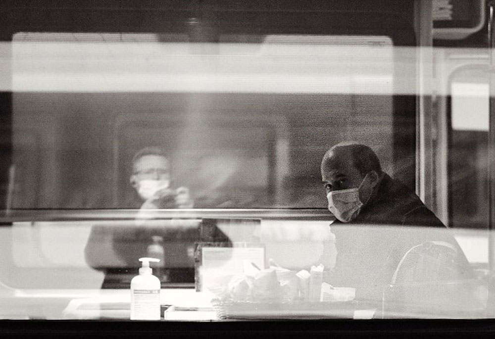 A Covid-era Edward Hopper scene. (Transformer18)