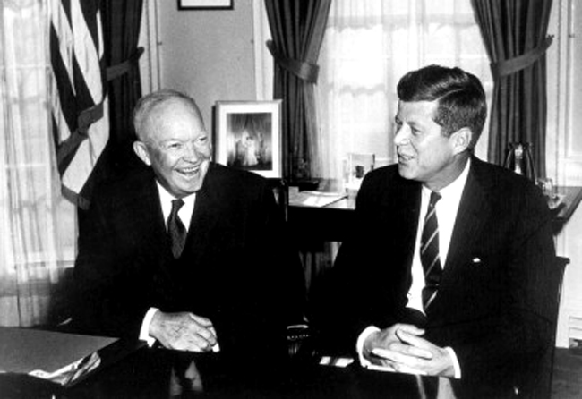 dwigh eisenhower and john f. kennedy