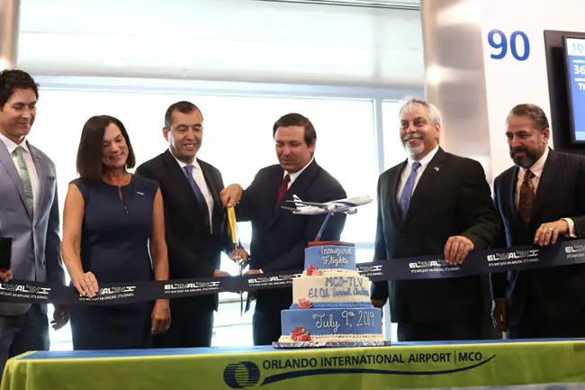 Gov. Ron DeSantis on July 9 marked the inaugural of two non-stop flights a week to Tel Aviv as one outcome of his trip to Israel in June. But the flights will largely benefit El Al, the Israeli carrier. Numerous other carriers, including Delta, American Airlines, Virgin Atlantic, Air Canada, Lufthansa, and others have long provided service from Orlando to Tel Aviv.