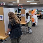 Elementary school students voting in Flagler schools last week. (Supervisor of Elections via Amy Ferrer)