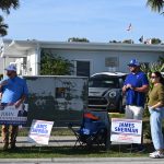 A scene from last March's election in Flagler Beach.