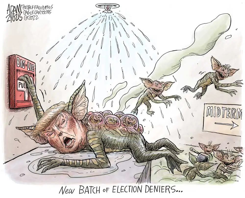 Election Deniers by Adam Zyglis, The Buffalo News.