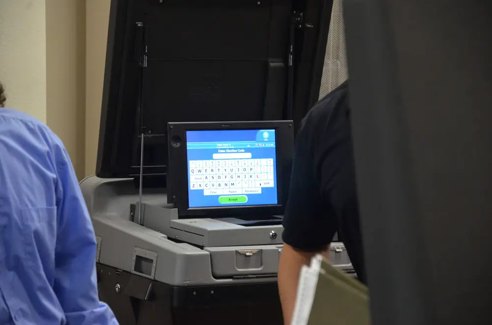 A candidate dropping out of the race for Palm Coast mayor after qualifying ended created a bit of a problem for elections officials, who had already sent their ballots to be printed. (© FlaglerLive)