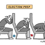 Election Outcome Preparation by Peter Kuper, PoliticalCartoons.com