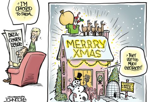 Data Center and holiday decoration power demands by John Cole, The Scranton Times-Tribune