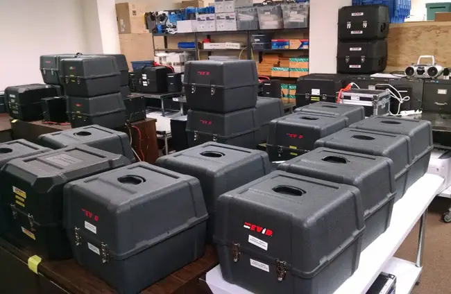 Electronic voting machines at the Flagler County Supervisor of Elections office. (Supervisor of Elections)