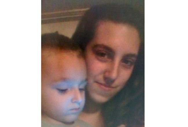 Elisa Marie Homen and her son in an image provided by her family. 