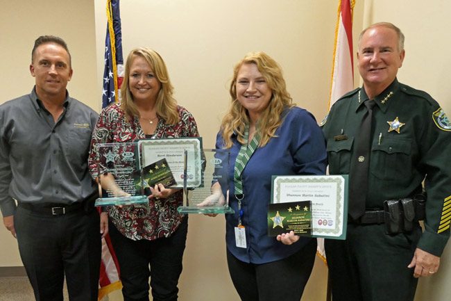 The Flagler County Sheriff's Employees of the Quarter: 