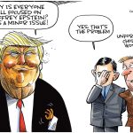 Trump wants to move on from Epstein by Dave Whamond, Canada, PoliticalCartoons.com