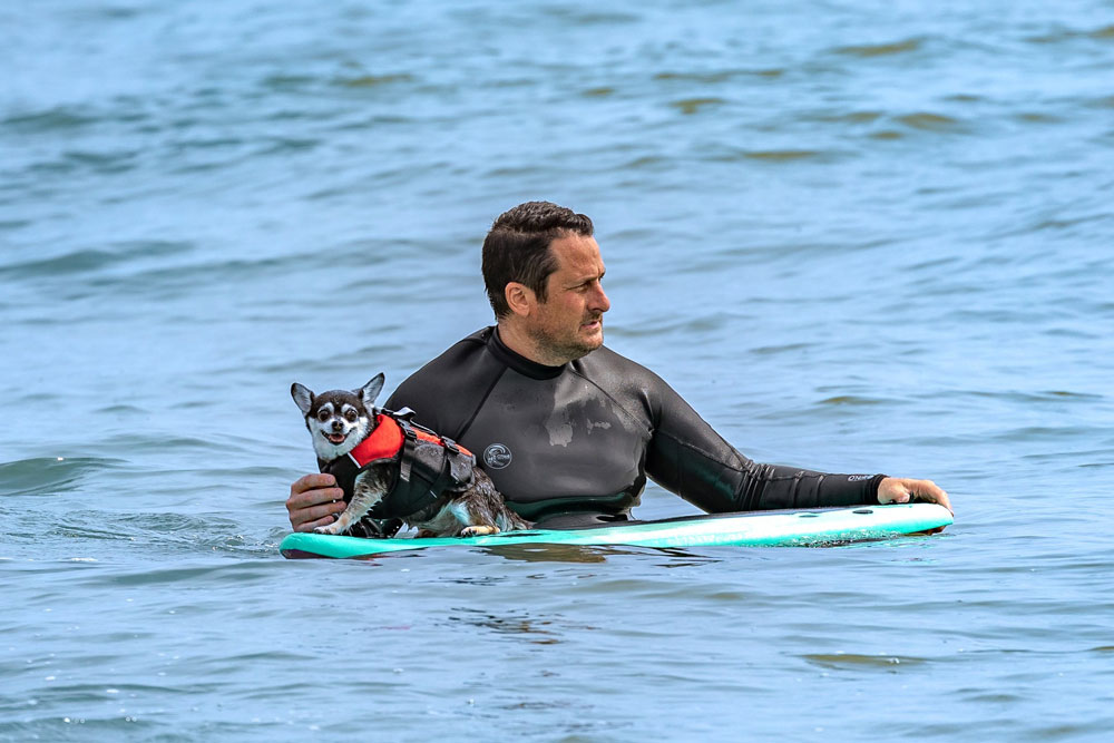 Eric Cooley and Wednesday. (Hang 8)