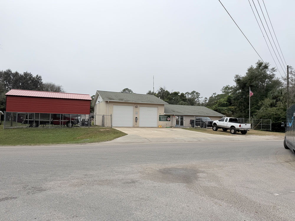 The current Fire Station 51 in Espanola. (© FlaglerLive)
