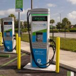 EV chargers on the Florida Turnpike powered by FPL. (FDOT)