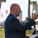 Division of Emergency Management Director Kevin Guthrie. in Flagler Beach a year ago. (© FlaglerLive)