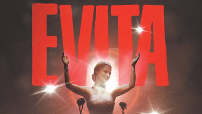 'Evita,' the Andrew Lloyd Weber musical, is at the Flagler Playhouse today through Sunday. See below for details. 