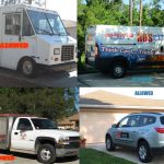 Examples the city provided of the sort of commercial trucks or messaging that would be allowed to park in driveways uncovered, and those that would not be. See more in the embedded document at the foot of the article.