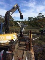 The excavation of the plane. Click on the image for larger view. (Flagler County Emergency Services)