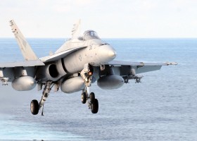 An F/A-18C Super Hornet like the ones used in bombing runs on a range in the Ocala National Forest. (Shawn J. Stewart/US Navy)