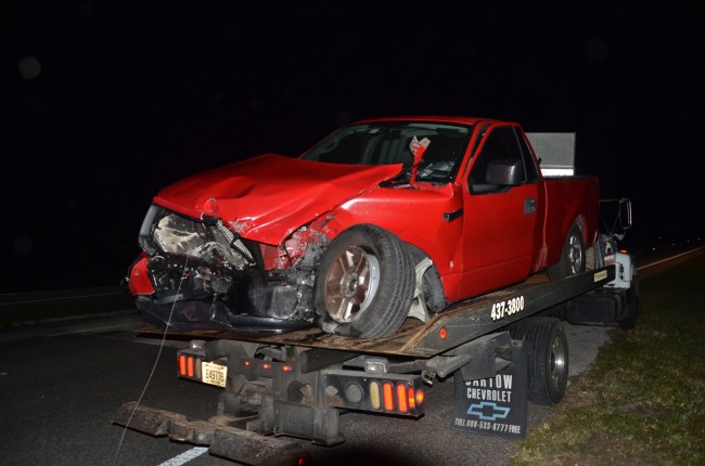 The remains of the F-150. Click on the image for larger view. (© FlaglerLive)