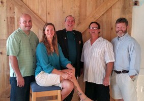 The Fab Five. From left, Joe Rizzo, Carla Cline, David I. Alfin, Gary Maresca, and Chris Zwirn. Click on the image for larger view. 