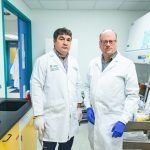 Assistant professor Frank Cackowski, left, and researcher Steven Zielske at Wayne State University in Detroit became suspicious of a paper on cancer research that was eventually retracted. Amy Sacka, CC BY-ND