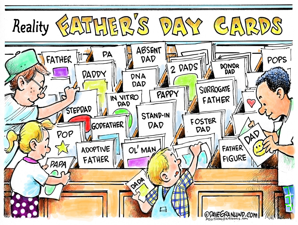 Reality Father's Day cards by Dave Granlund, PoliticalCartoons.com