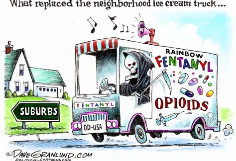 Fentanyl epidemic by Dave Granlund, PoliticalCartoons.com