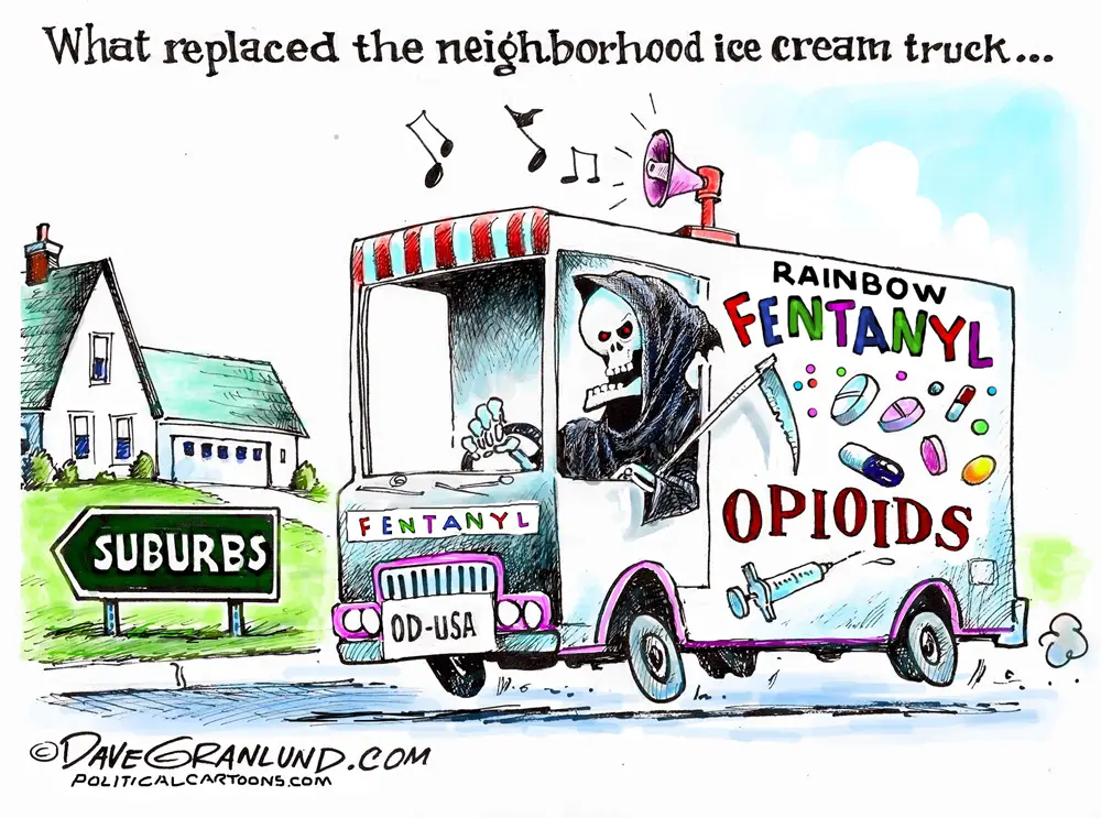 Fentanyl epidemic by Dave Granlund, PoliticalCartoons.com